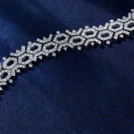 Bracelet, 18-carat white gold with diamonds