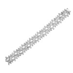 Bracelet, 18-carat white gold with diamonds