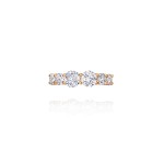 Kaff earring, 18-carat rose gold with diamonds