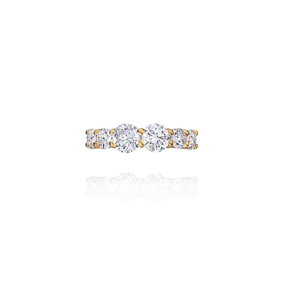 Earring Kaff, 18-carat yellow gold with diamonds
