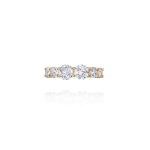 Earring Kaff, 18-carat yellow gold with diamonds