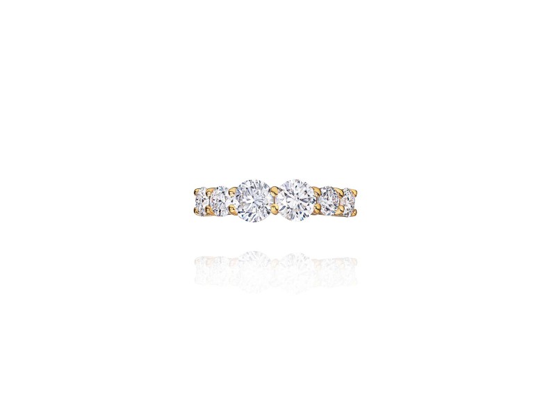 Earring Kaff, 18-carat yellow gold with diamonds