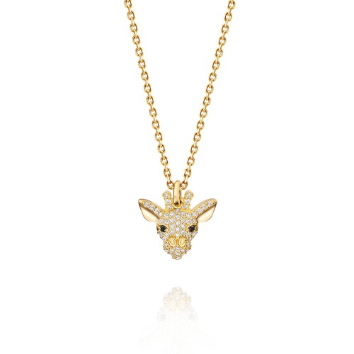 Children's necklace, 18-carat yellow gold with diamonds Children's necklace, 18-carat yellow gold with diamonds