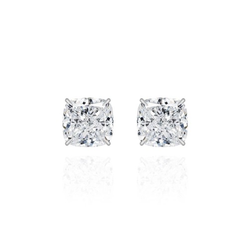 Stud earrings, 18-carat white gold with diamonds Stud earrings, 18-carat white gold with diamonds