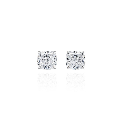 Stud earrings, 18-carat white gold with diamonds Stud earrings, 18-carat white gold with diamonds