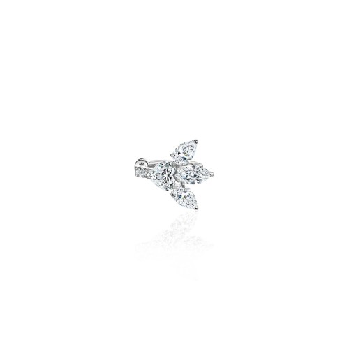 Earring Kaff, 18-carat white gold with diamonds Earring Kaff, 18-carat white gold with diamonds