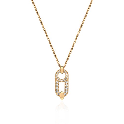 Necklace, 18-carat yellow gold with diamonds Necklace, 18-carat yellow gold with diamonds