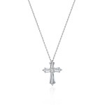 Necklace, 18-carat white gold with diamonds