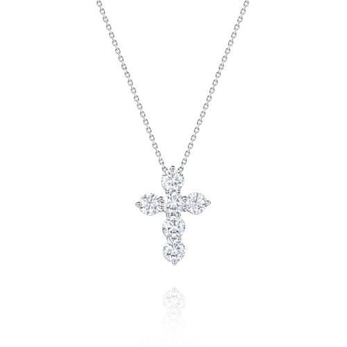 Necklace, 18-carat white gold with diamonds