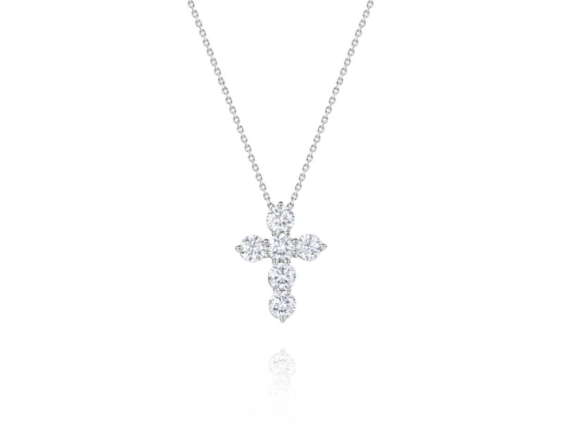 Necklace, 18-carat white gold with diamonds