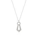 Necklace, 18-carat white gold with diamonds