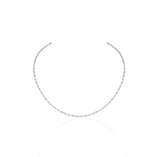 Necklace, 18-carat white gold with diamonds Necklace, 18-carat white gold with diamonds
