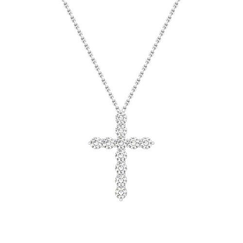 Necklace, 18-carat white gold with diamonds Necklace, 18-carat white gold with diamonds