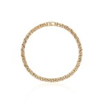 Necklace, 18-carat yellow gold with diamonds