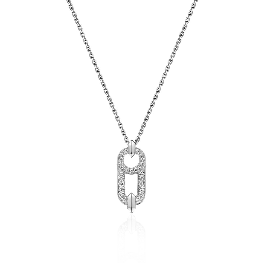 Necklace, 18-carat yellow gold with diamonds
