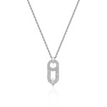 Necklace, 18-carat yellow gold with diamonds