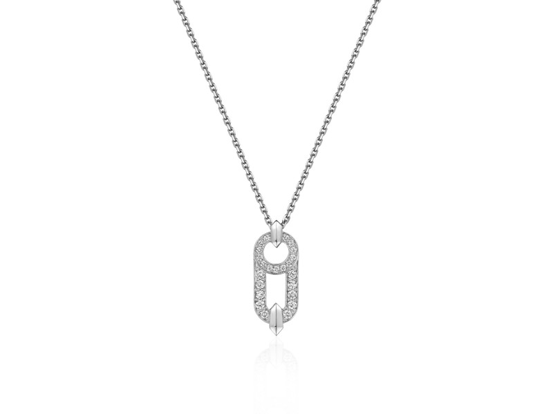 Necklace, 18-carat yellow gold with diamonds