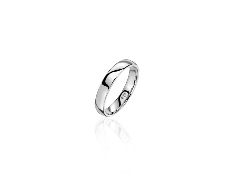 Men's wedding ring, 18-carat white gold