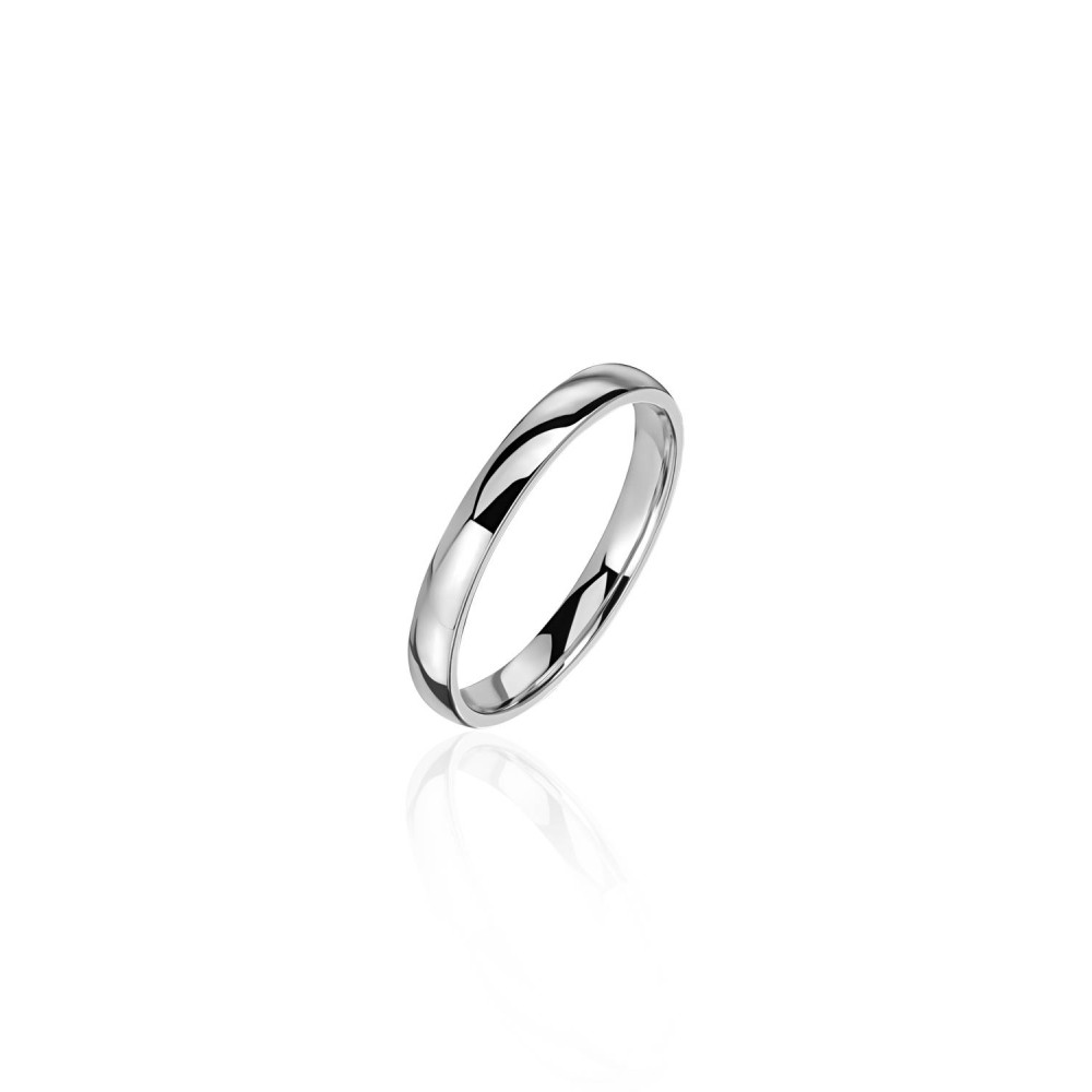 Men's wedding ring, 18-carat white gold