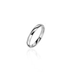 Men's wedding ring, 18-carat white gold