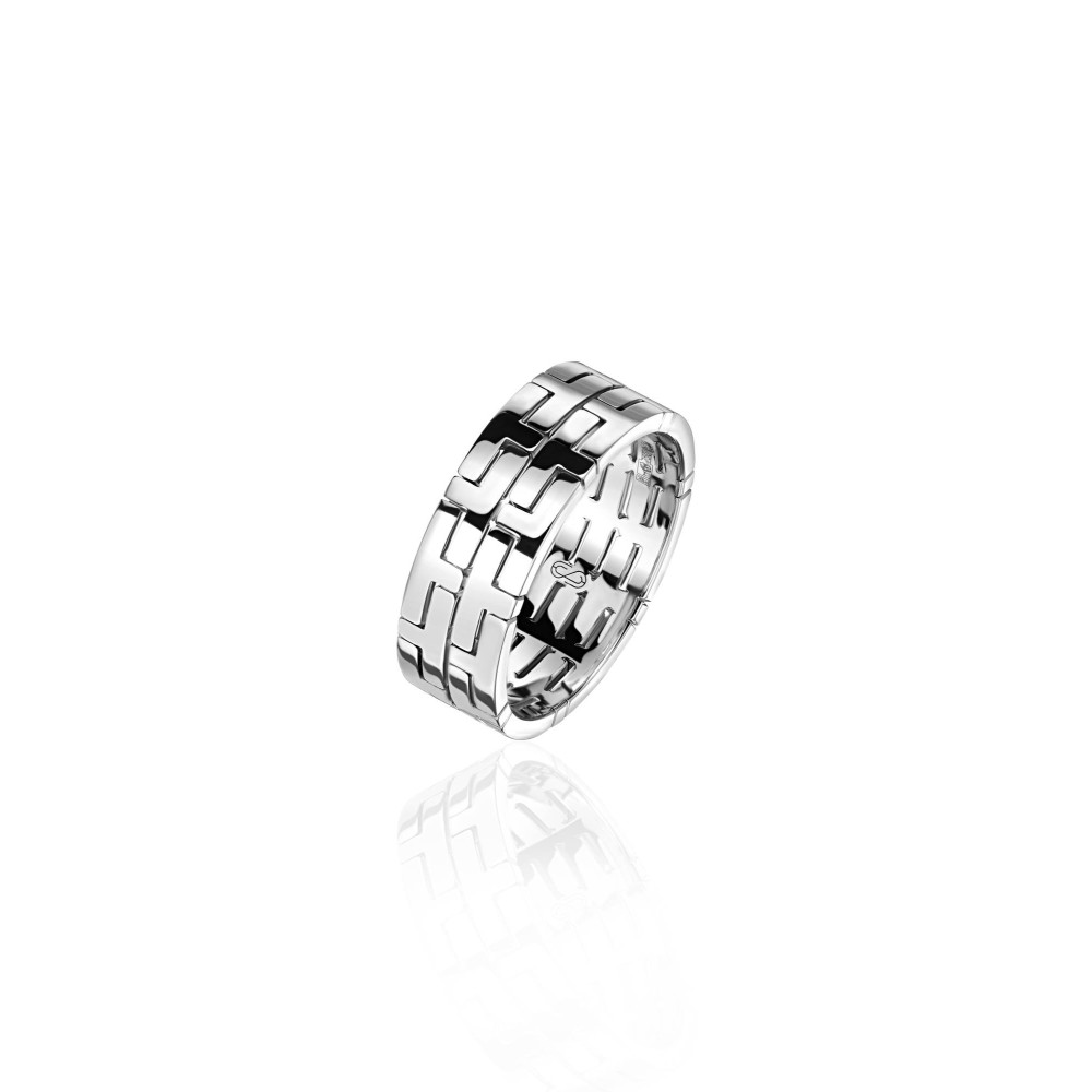 Men's ring, 18-carat white gold