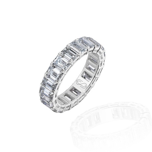 Ring, 18-carat white gold with diamonds Ring, 18-carat white gold with diamonds