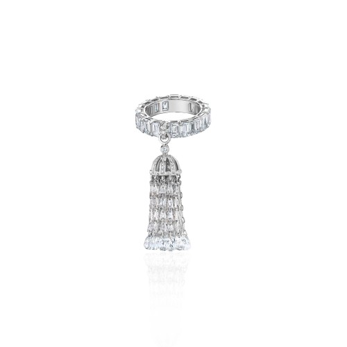 Ring, 18-carat white gold with diamonds Ring, 18-carat white gold with diamonds