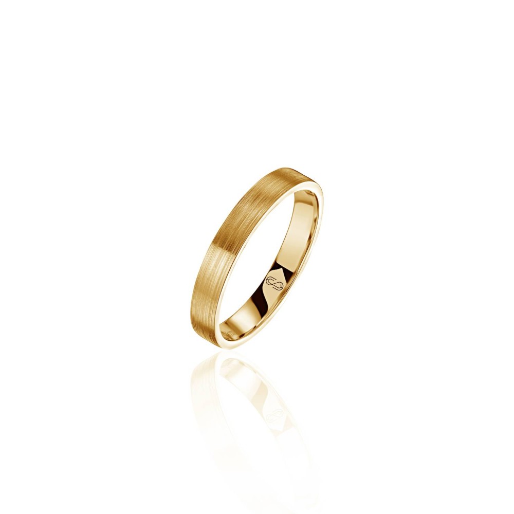 Men's wedding ring, 18k yellow gold