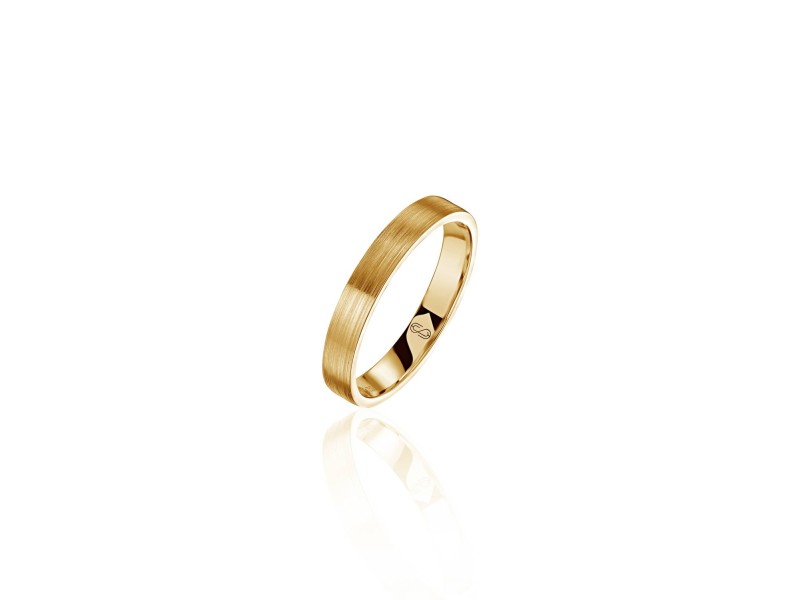 Men's wedding ring, 18k yellow gold