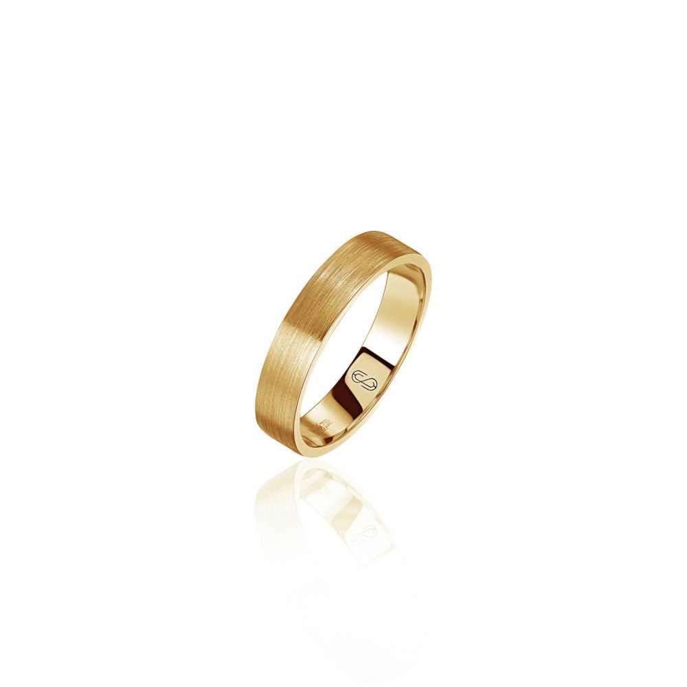 Men's wedding ring, 18k yellow gold