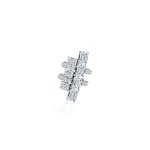Earring Kaff 18-carat white gold with diamonds