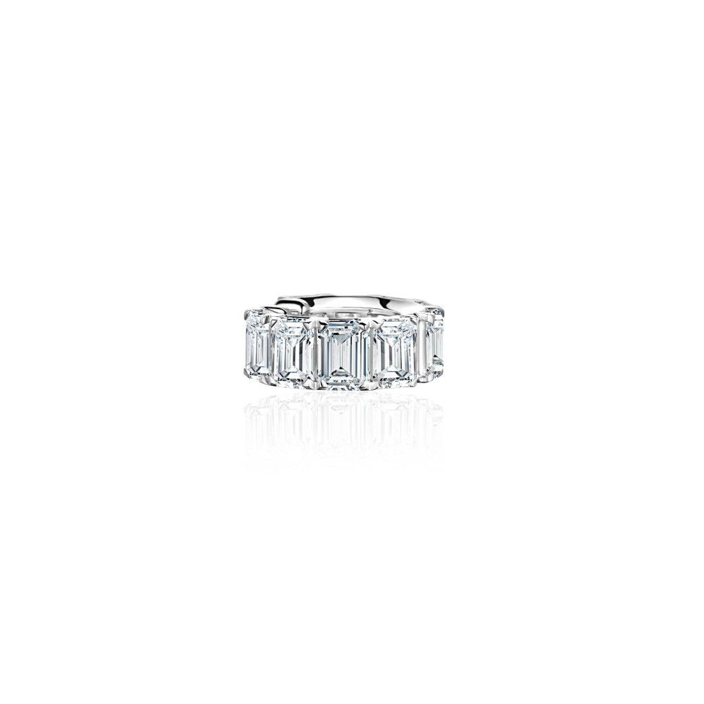 Earring Kaff 18-carat white gold with diamonds