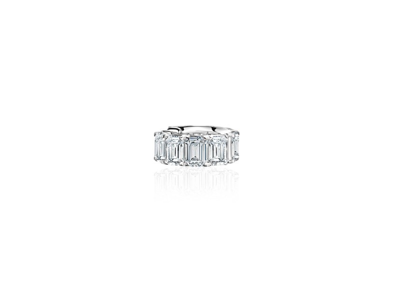 Earring Kaff 18-carat white gold with diamonds
