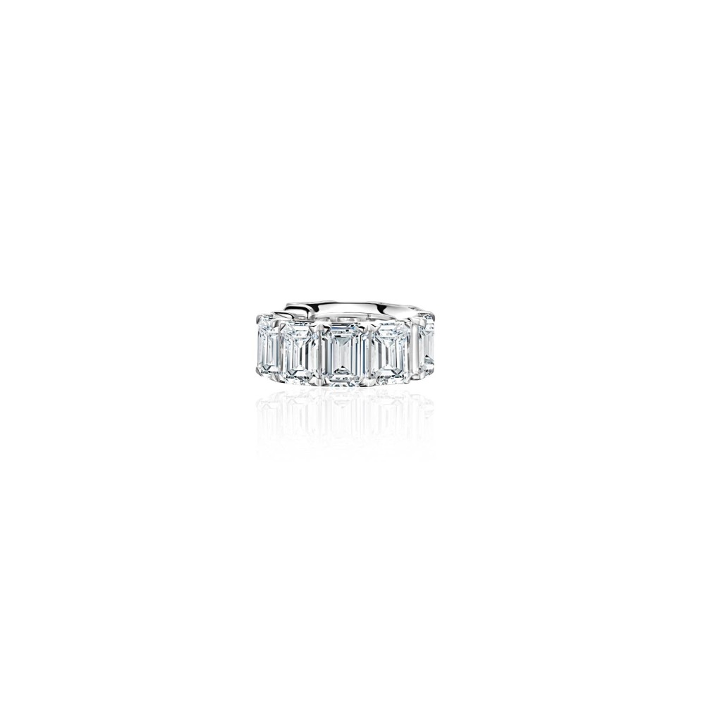 Earring Kaff 18-carat white gold with diamonds