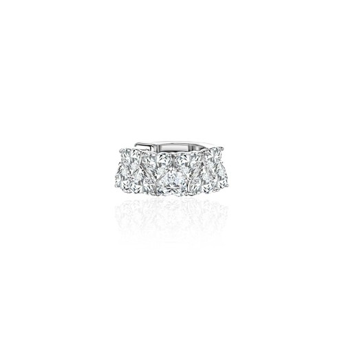 Earring Kaff 18-carat white gold with diamonds Earring Kaff 18-carat white gold with diamonds