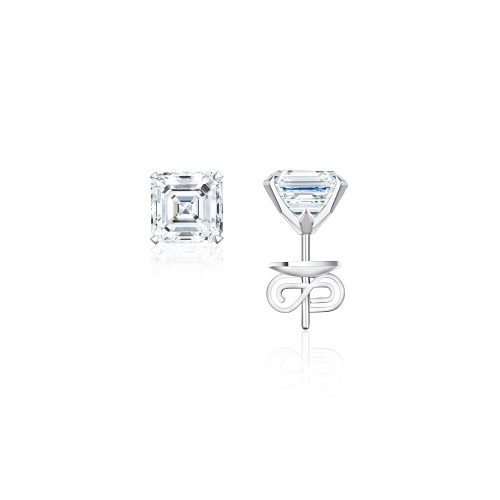 Studs New Basic 18-carat white gold with diamonds