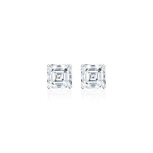 Studs New Basic 18-carat white gold with diamonds