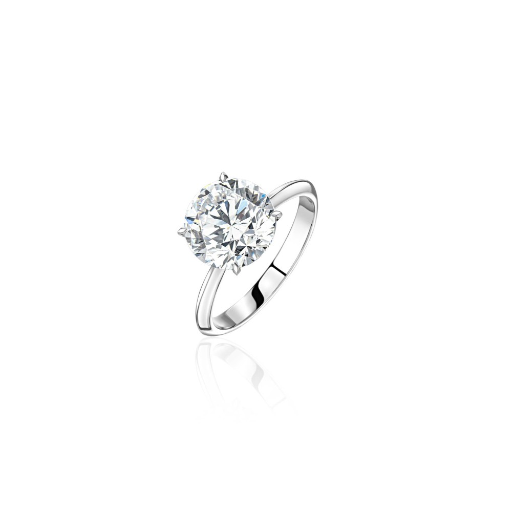 New Base Ring 18-carat white gold with diamonds