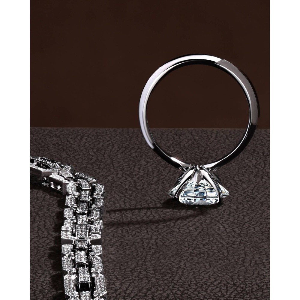 New Base Ring 18-carat white gold with diamonds