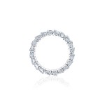 Ring 18-carat white gold with diamonds