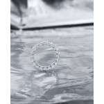 Ring 18-carat white gold with diamonds