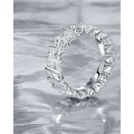 Ring 18-carat white gold with diamonds