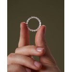 Ring 18-carat white gold with diamonds