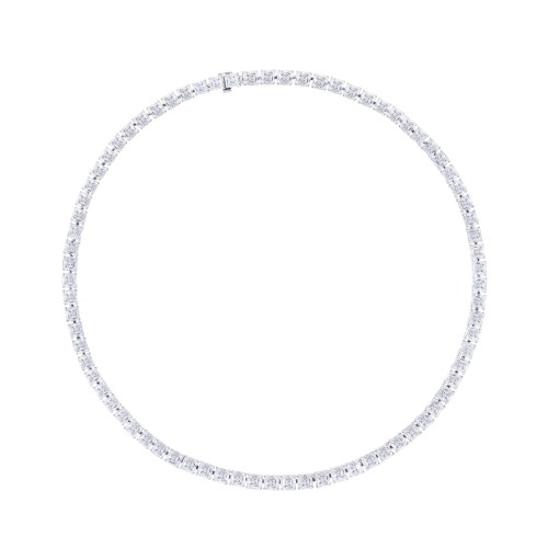 Колье, Белое золото 750 пробы с бриллиантами