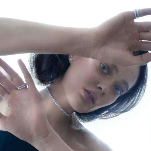 Колье, Белое золото 750 пробы с бриллиантами