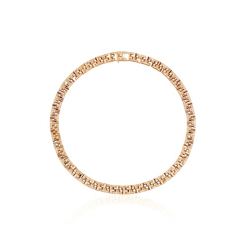 Necklace, 18-carat Pink gold with diamonds Necklace, 18-carat Pink gold with diamonds