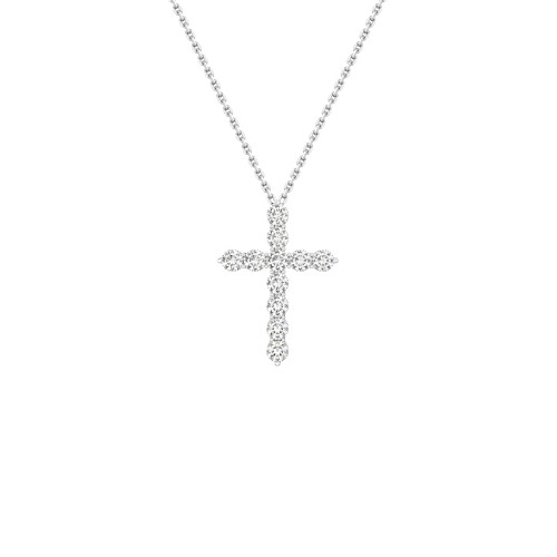 Necklace, 18-carat white gold with diamonds