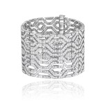 Bracelet, 18-carat white gold with diamonds