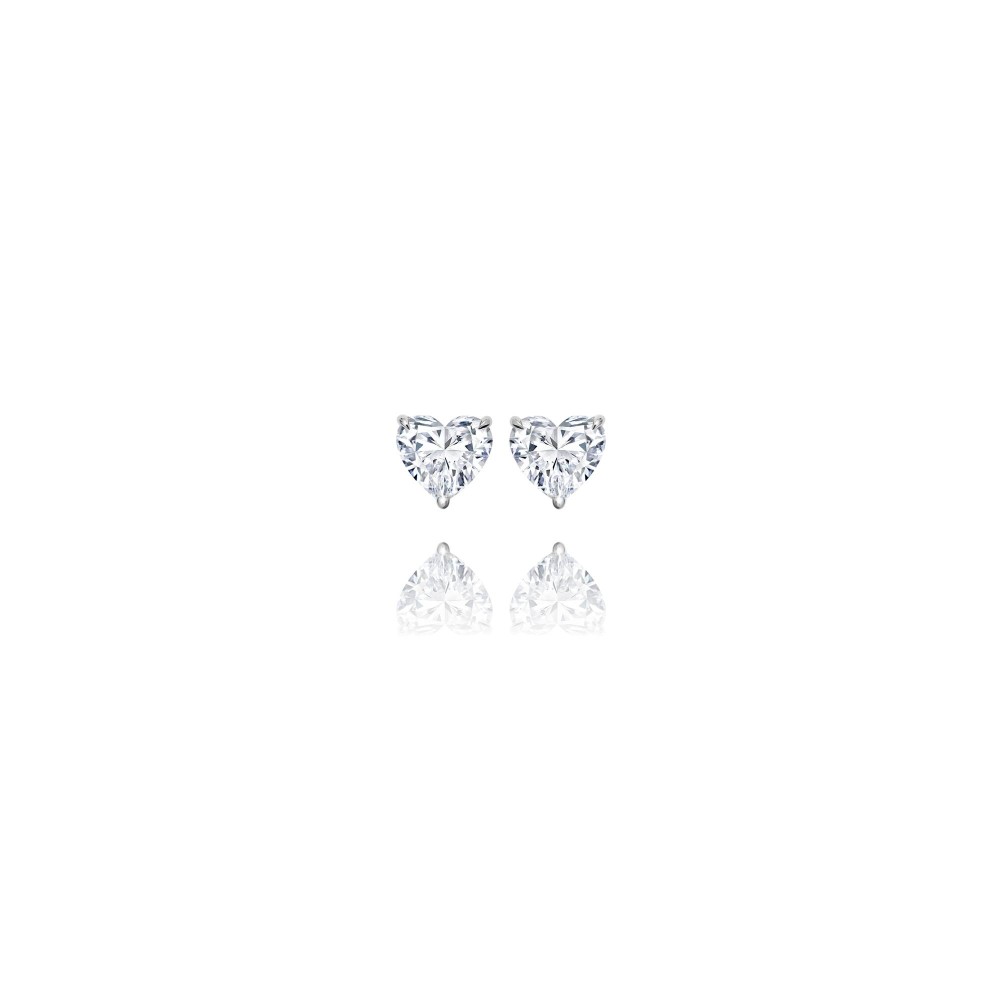 Studs 18-carat White gold with diamonds