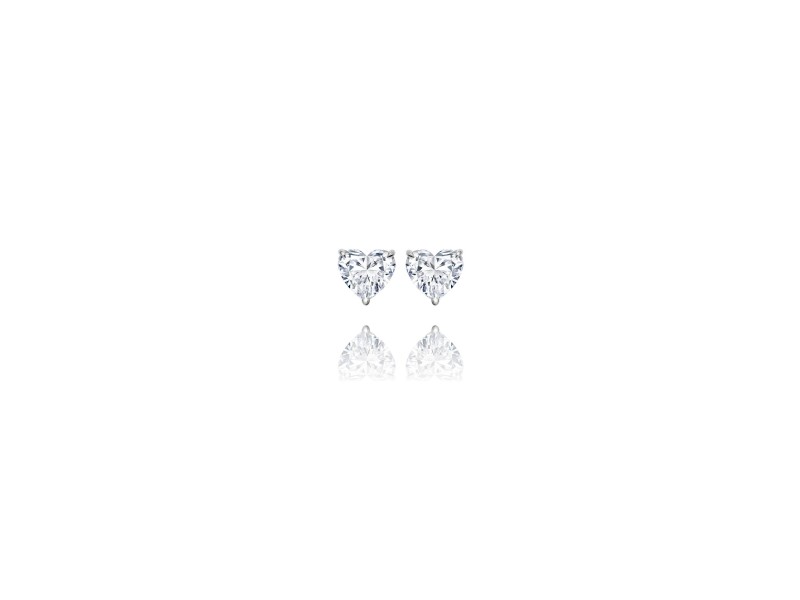 Studs 18-carat White gold with diamonds